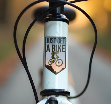 Autocollant vélo « Prends juste un vélo » - TenStickers